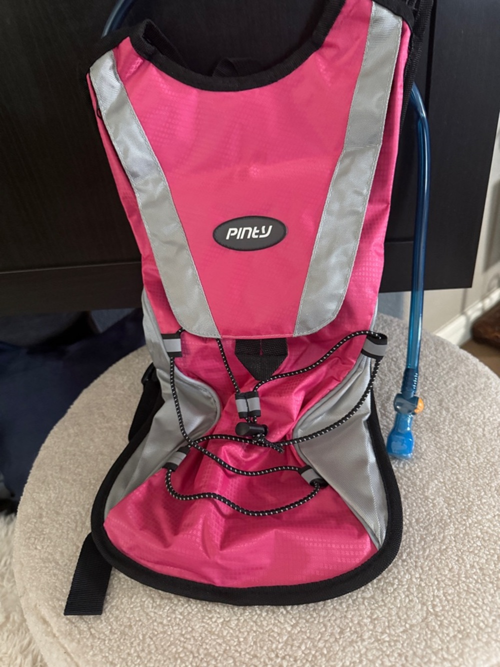 Pinty Pink Hydration BackpackPack with Silver Accents NEW